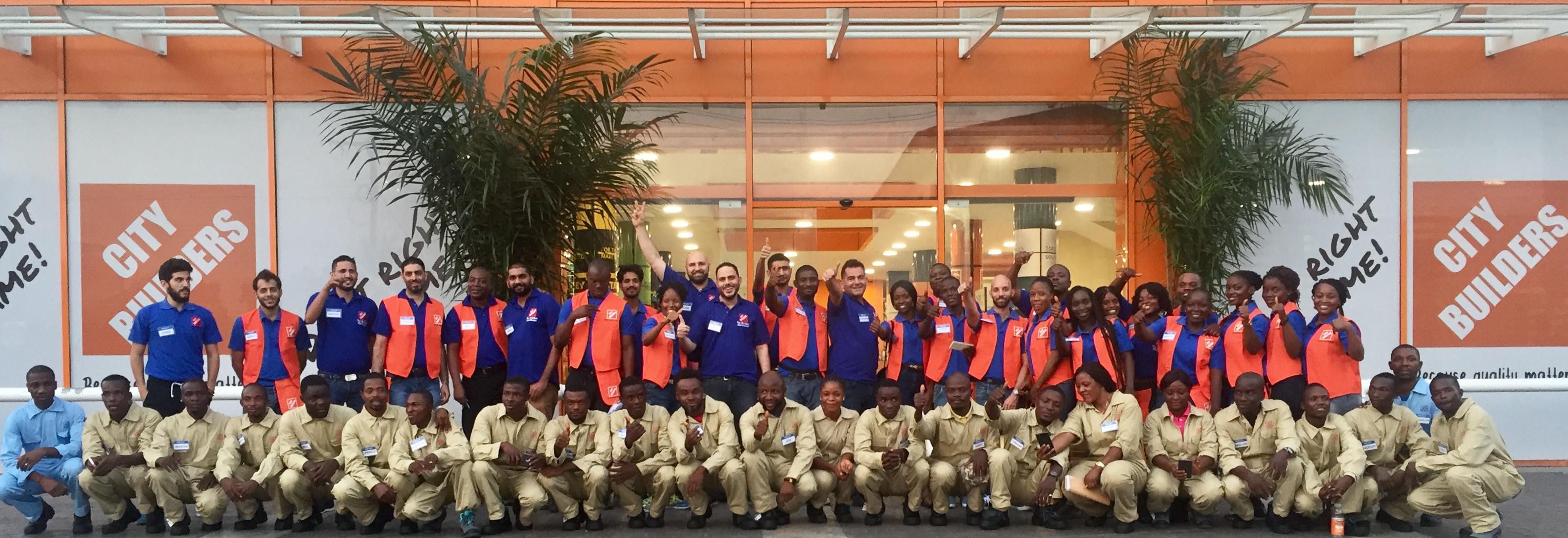 The City Builders team in Monrovia